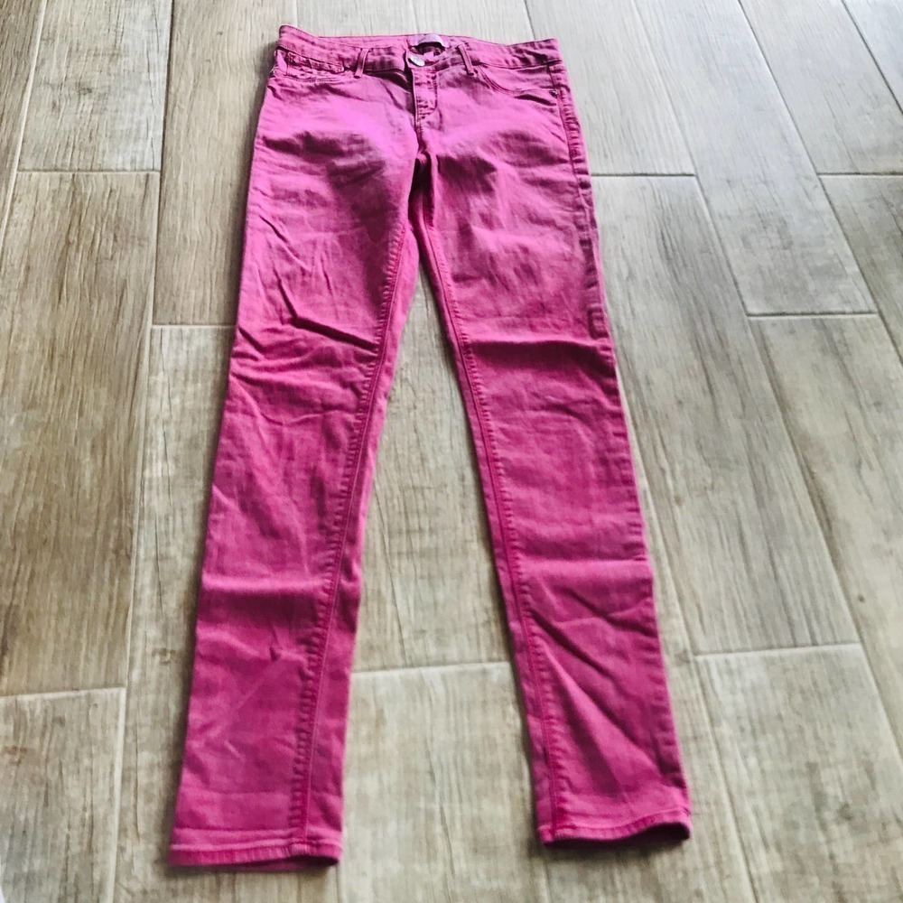 Habitual size 27 vintage wash muted red high rise skinny jeans